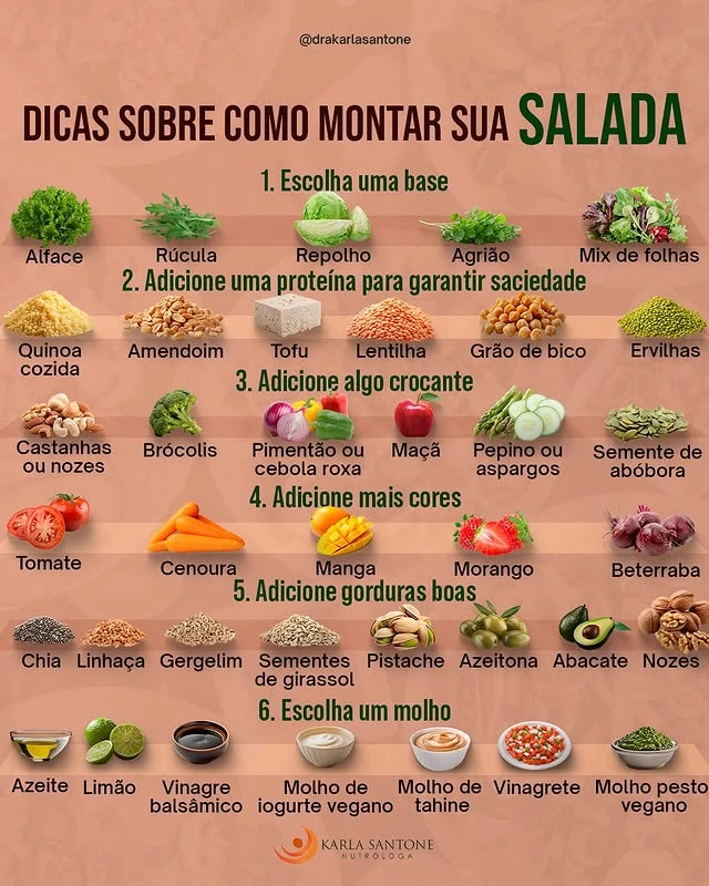 Como Montar Sua Salada Perfeita